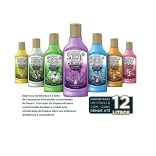 6 Limpador Perfumado Concentrado Secar 120ml em Oferta na Shopee