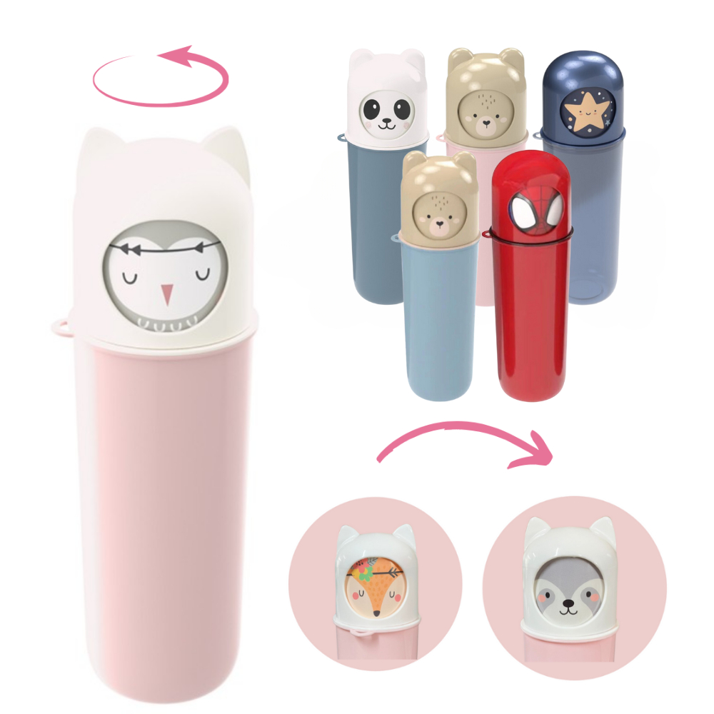 Porta Escova Dental Case Infantil Viagem Escola Ludico em Oferta na Shopee