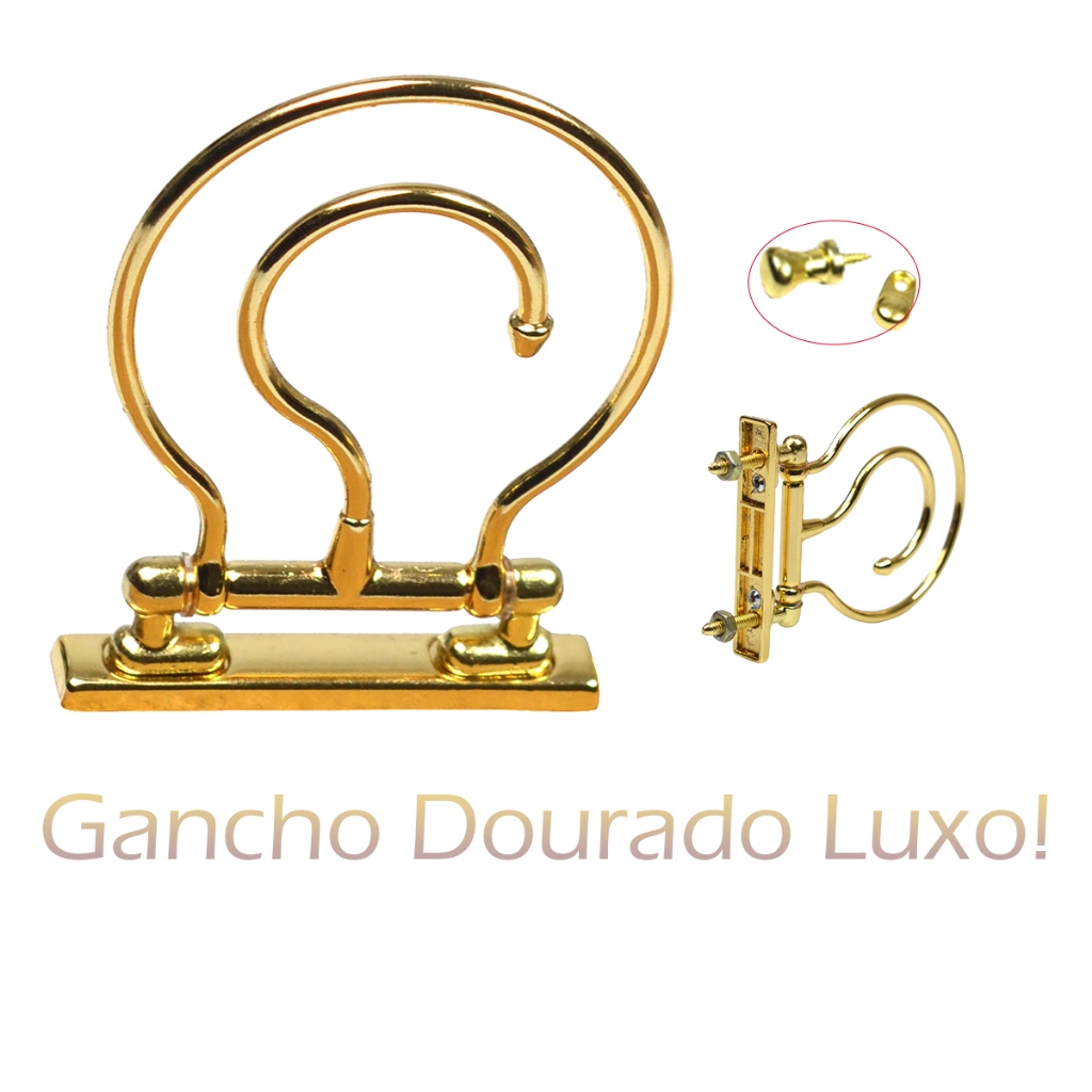 Gancho Dourado Para Gaiolas de Trinca Ferro Coleiro Canário Curió Bicudo Pixarro em Oferta na Shopee
