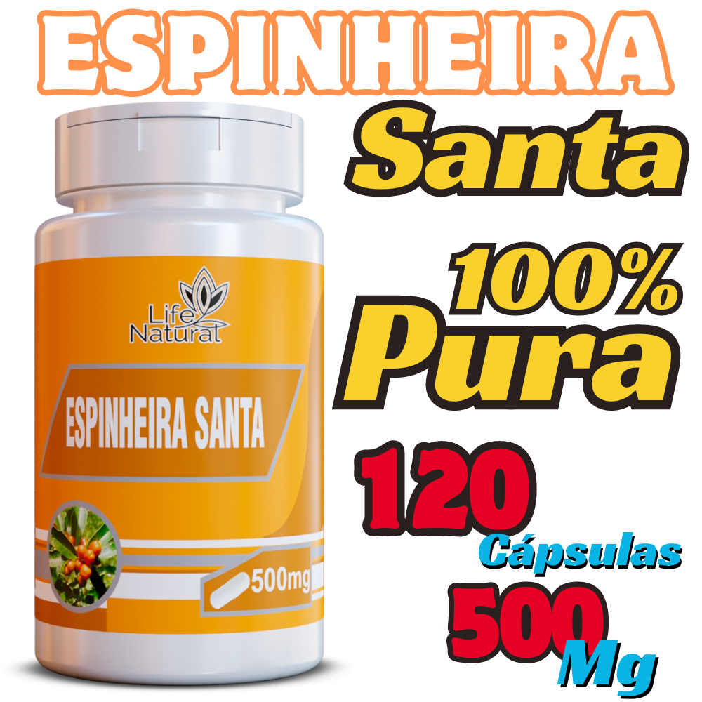 Espinheira Santa 100% Natural e pura 120 Capsulas Original