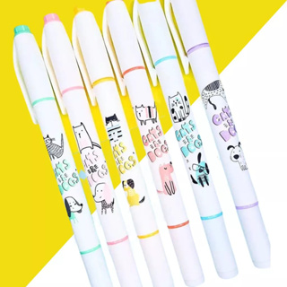 Kit 6 Marca Texto perfumado 2 pontas varias cores - papelaria - material escolar em Oferta na Shopee