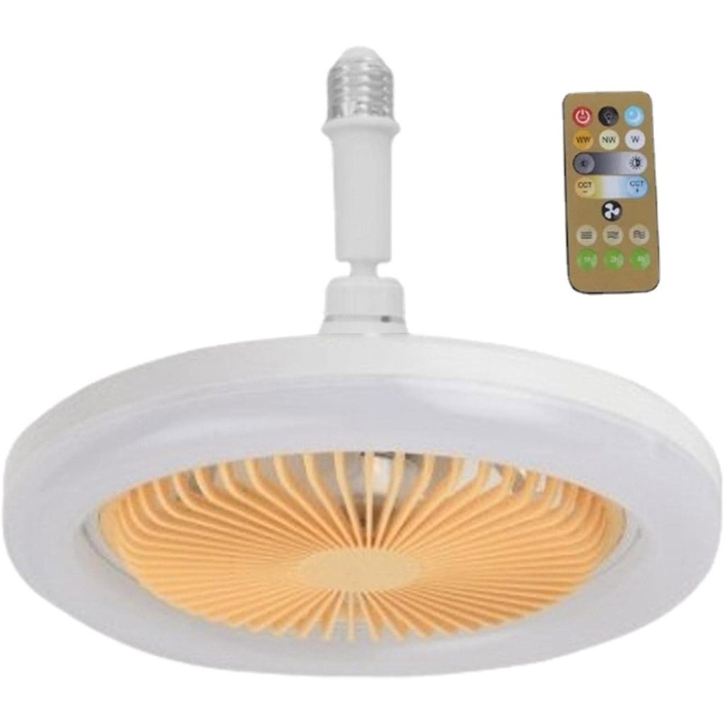 Ventilador Com Luz Led, 3- Lâmpada Moderna Para Smart E2
