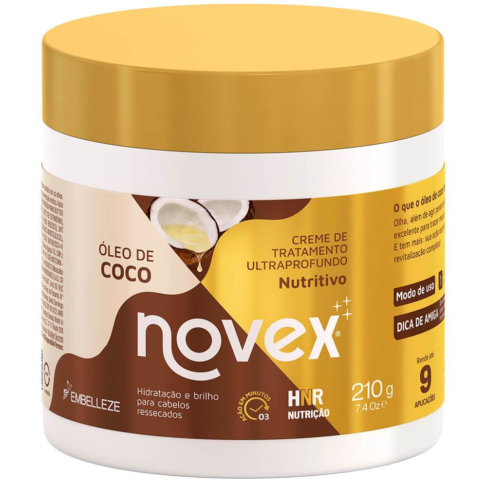 Novex Mini Creme de Tratamento Óleo de Coco 210G em Oferta na Shopee