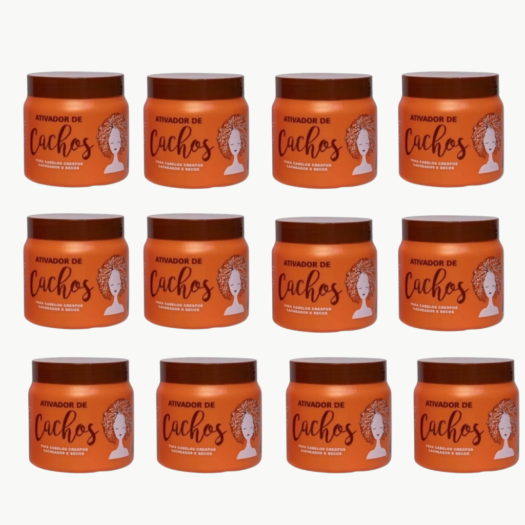 Kit C/12 Ativador De Cachos 500g - Naxos Produto Original Qualidade Garantida Envio Rápido | Pronta Entrega