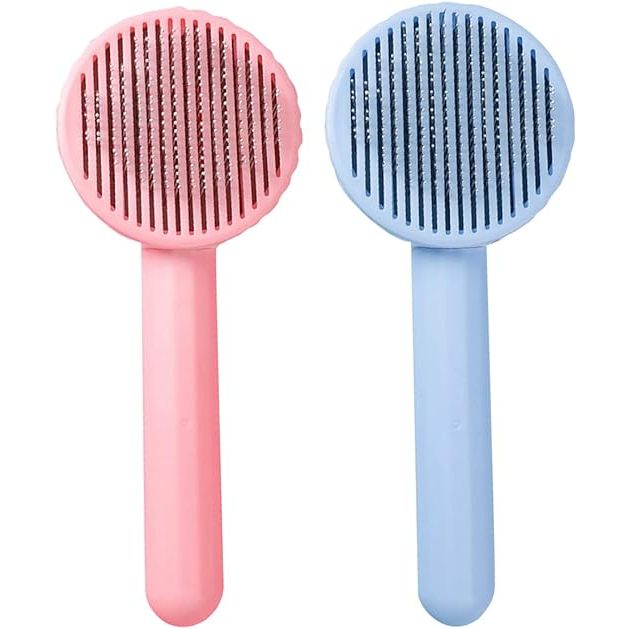 Escova Tira Pelo Pet Plástico Inox para Pentear Cães e Gatos em Oferta na Shopee