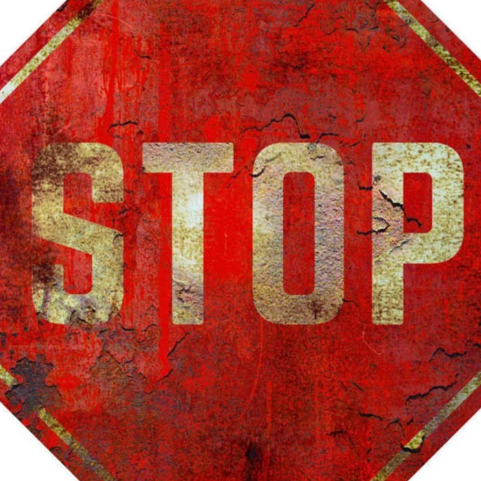 Placa Decoração Stop Old Trânsito Mecânica Decorativa