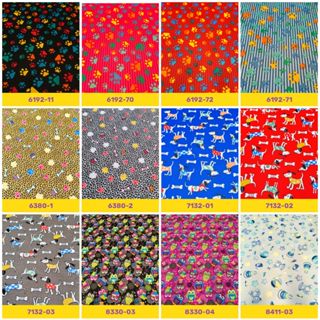 Tecido Gorgurinho Estampado P/ Painéis Festas Mesas e Toalhas 1m x 1,50m Desenhos Pet