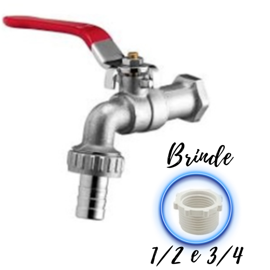 Torneira Esfera Metal Jardim 1/4 Volta Quintal com Brinde em Oferta na Shopee