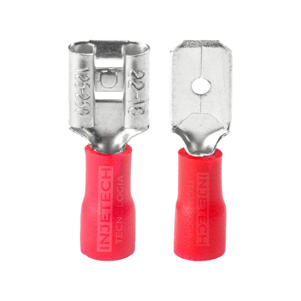 Kit Conector Terminal Isolados Fêmea E Macho 1,5mm (50pçs )