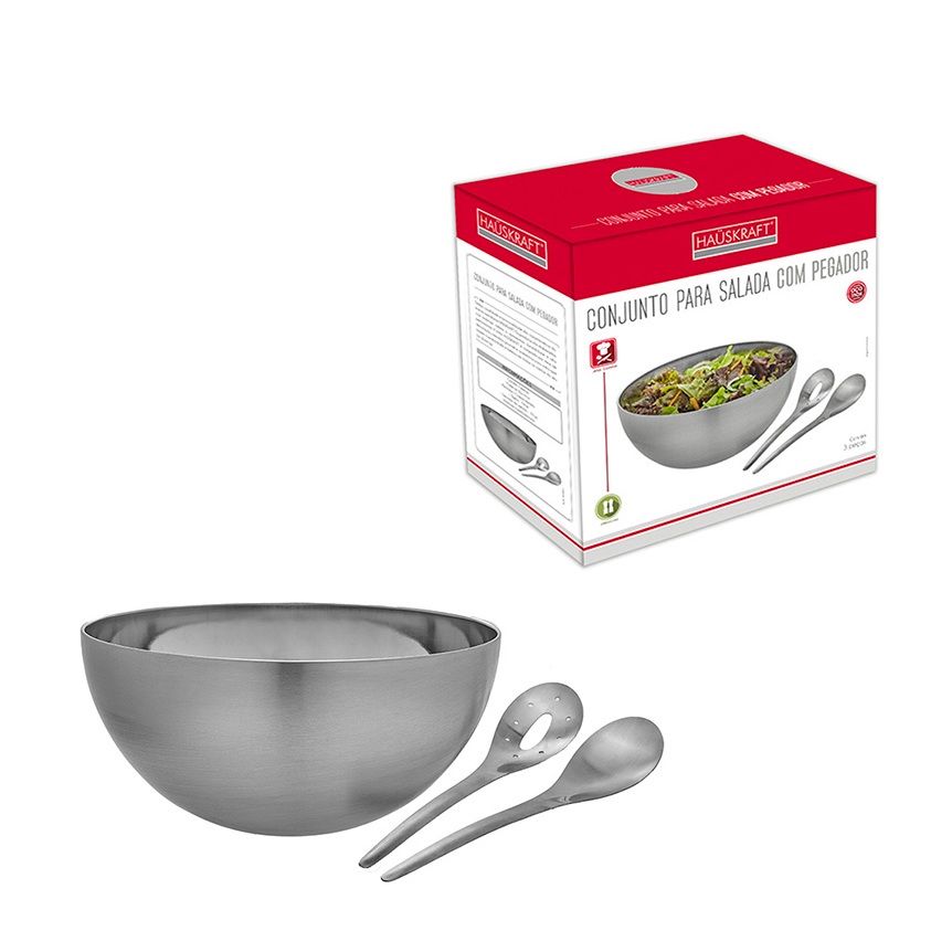 CONJUNTO PARA SALADA COM PEGADOR ENVIO IMEDIATO