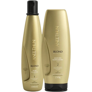 Kit Aneethun Blond System Shampoo Silver + Mascara Iluminadora 250g em Oferta na Shopee