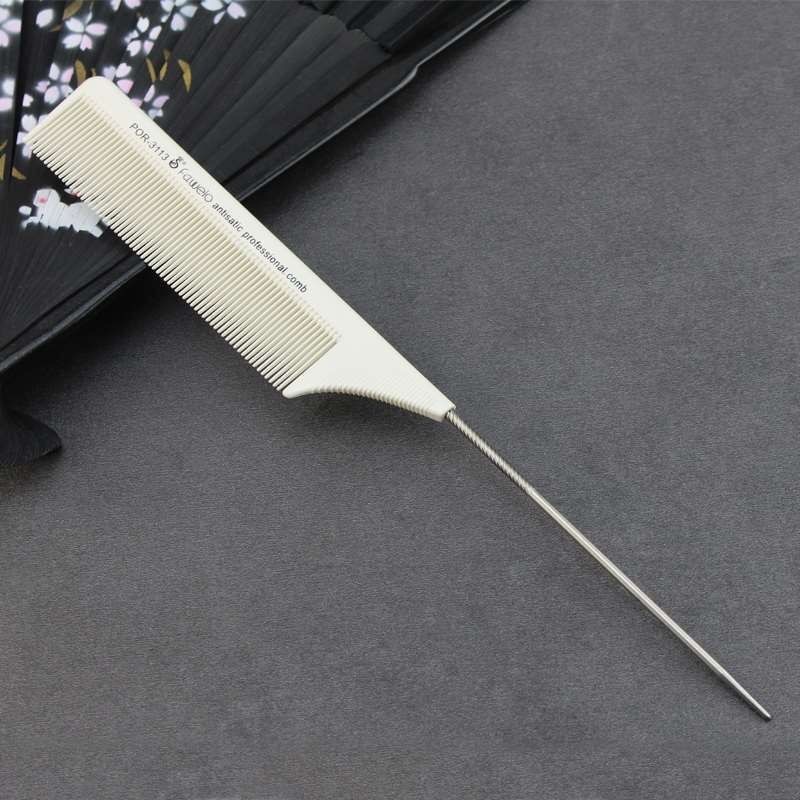 Pente fino com cabo de Ferro para divisão de cabelo em tranças box braids, Jumbo, penteados. em Oferta na Shopee