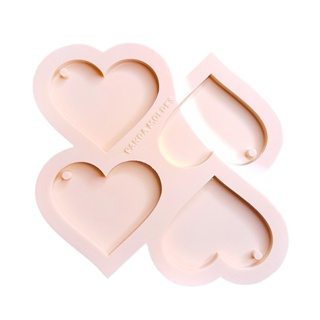 Molde De Silicone Para Resina Coração 5cm Com 4 Cavidades em Oferta na Shopee