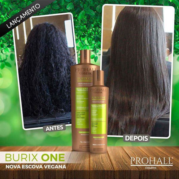 Escova Realinhamento Definitiva Alisa 100% Burix One Prohall 1 Litro Original