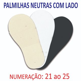 Palmilhas com Lado Neutras (n°21 ao 25) - 5 pares em Oferta na Shopee