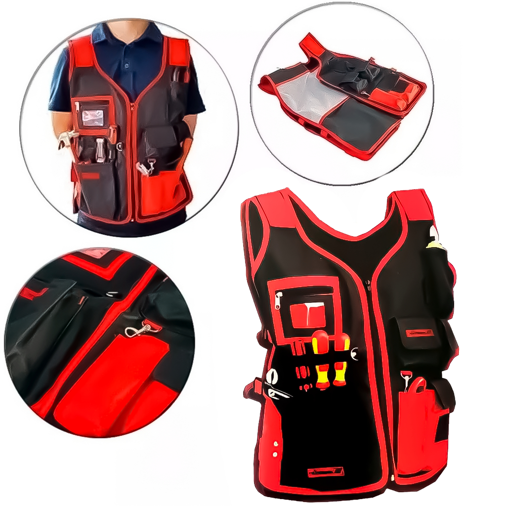 Colete Porta Ferramentas Uso Geral Com 10 Bolsos 51 X 60 cm MTX Profissional em Oferta na Shopee