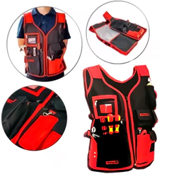 Colete Porta Ferramentas Uso Geral Com 10 Bolsos 51 X 60 cm MTX Profissional