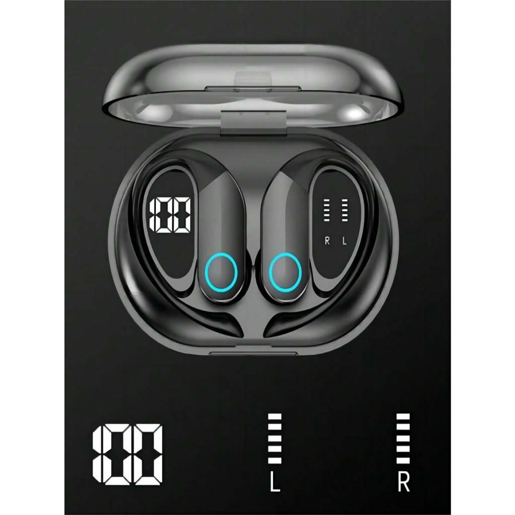 Fone de ouvido Bluetooth sem fio Tws pendurado para esportes à prova d'água fone de ouvido Bluetooth eficiente