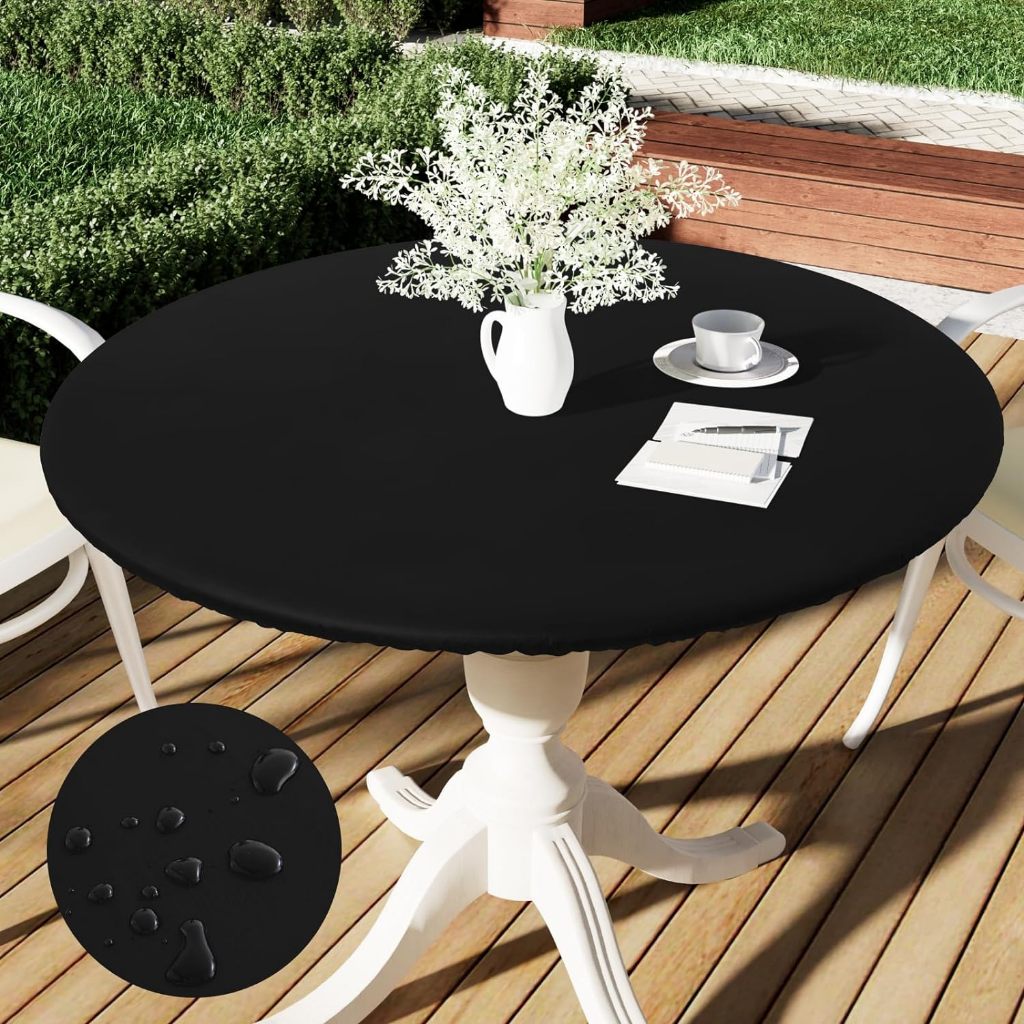 Toalha de Mesa Redonda Estilo Eiffel 50cm à 150cm Diâmetro Com Elástico - NÃO ACOMPANHA MESAS