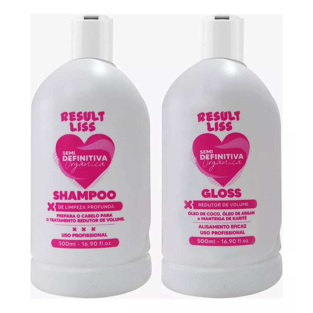 MELHOR SEMI DEIFNITIVA ORGANIC ESCOVA PROGRESSIVA DE 2021 KIT 500ML RESULT LISS