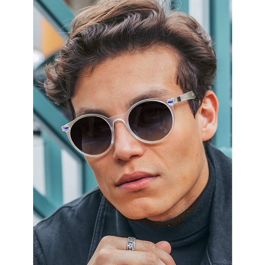 Óculos de Sol Redondo Premium Funk Steampunk Clássico Oldstyle Moda Praia Verão Vibrante Colorido uv400 Masculino Feminino Unissex - Cacife Brand - Fashion Accessories