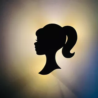 Luminária Barbie com LED Abajur Luminosa e Estilosa
