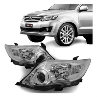 Farol Hilux Sw4 2012 A 2014 Foco Duplo Cromado
