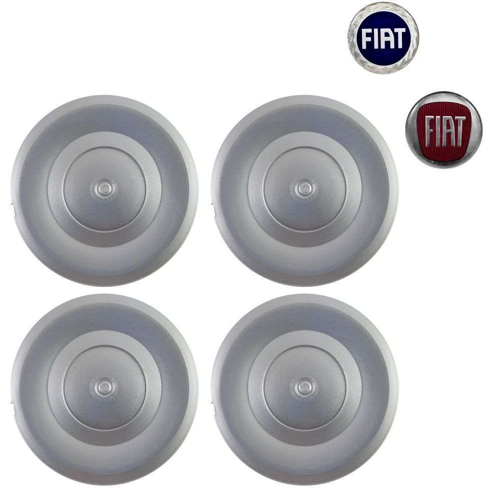 Jogo de Calota para Centro de Roda Fiat Idea /Stilo aro 16 aro 15 (jogo 4 unidades)