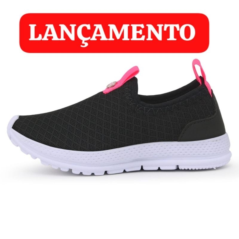 Tênis/infantil/menina/sem cadarço em Oferta na Shopee