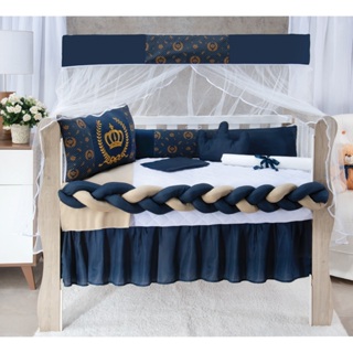 Kit Berço Americano Trança 11 Peças Completo Para Bebê Menino e Menina em Oferta na Shopee