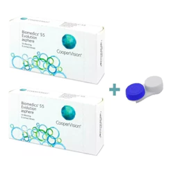 2 Caixas Lentes De Contato Biomedics 55 Evolution Com Grau