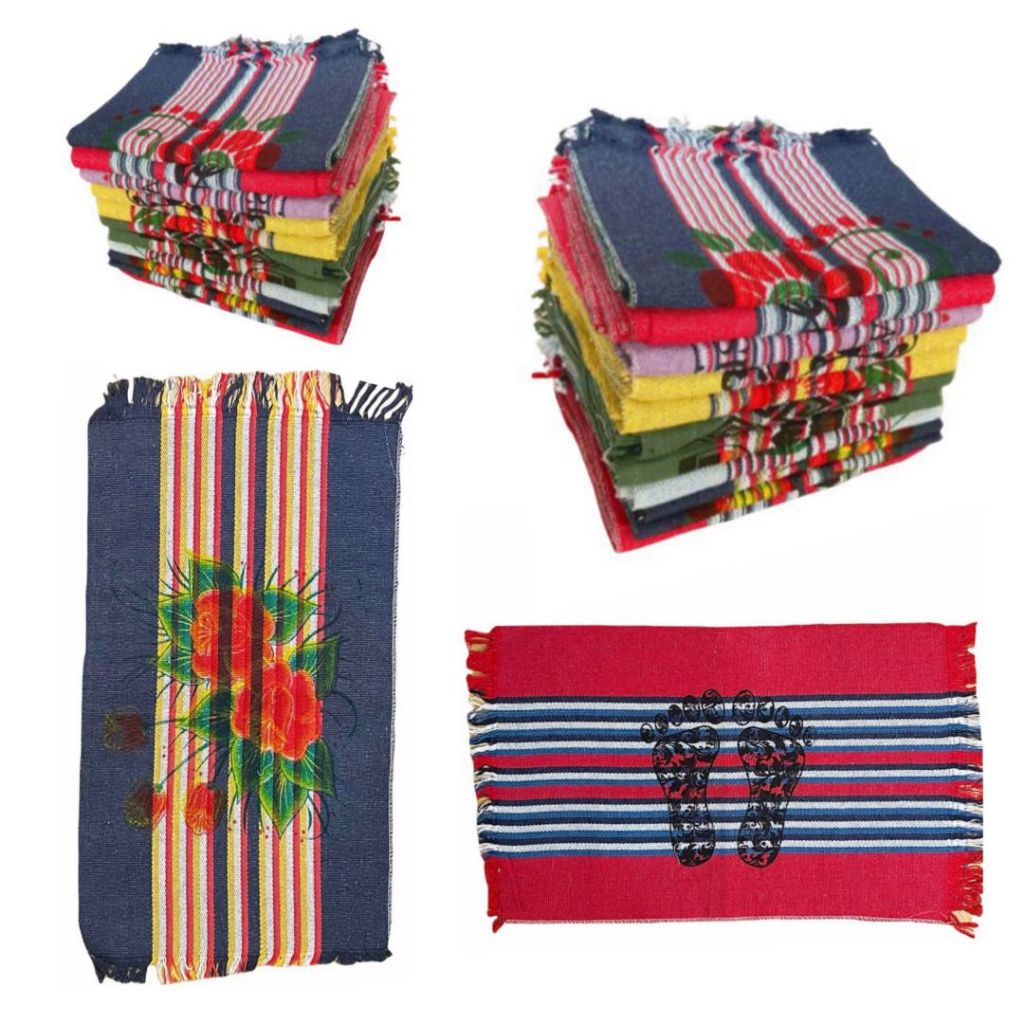 Jogo 05 Peças Tapete Toalha De Piso P/ Banheiro 38x55 Algodão Atacado Revenda em Oferta na Shopee