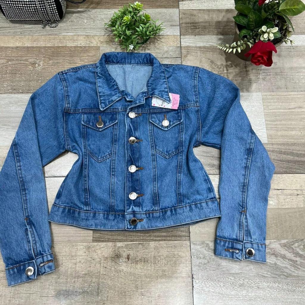 Jaqueta Jeans Feminina Barra