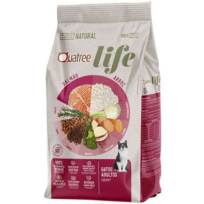 Ração Quatree Life Gato Adulto Salmão e Arroz 10,1 kg em Oferta na Shopee