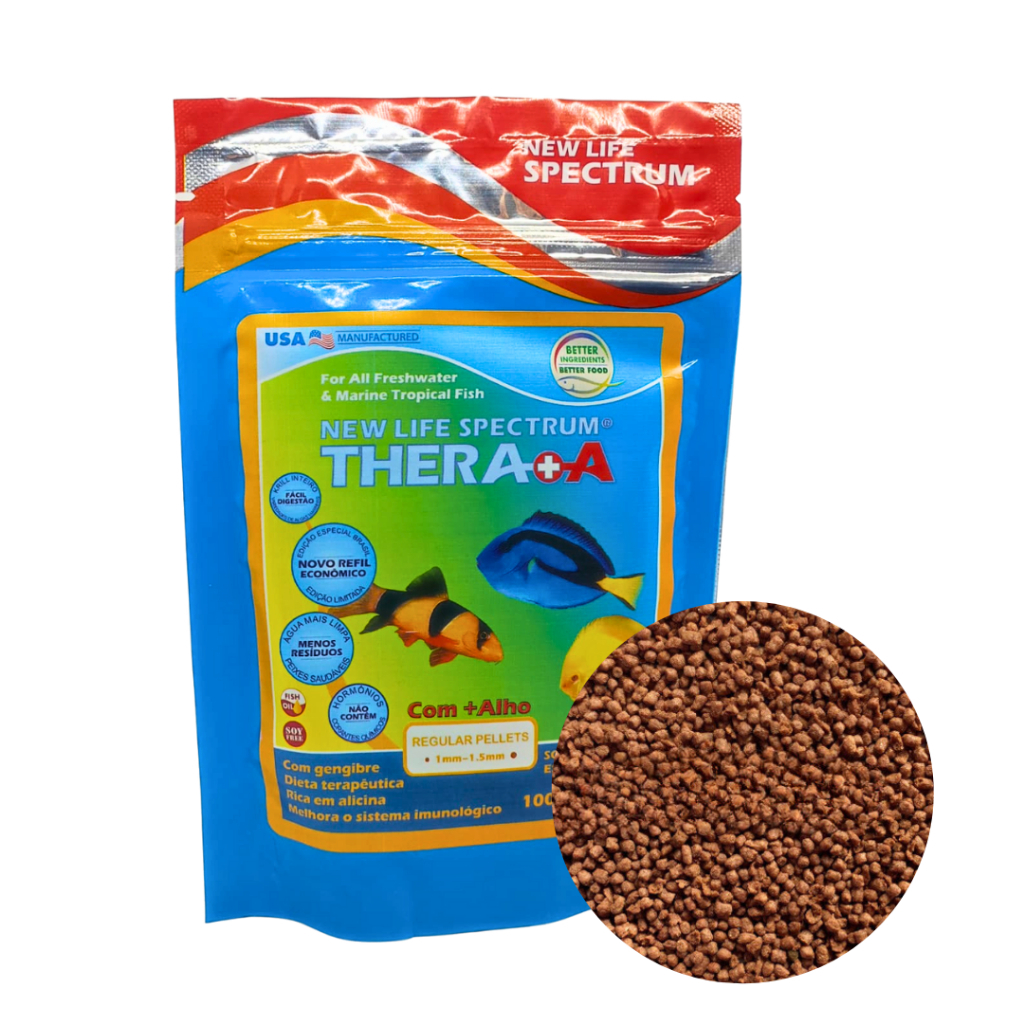 Ração New Life Spectrum Thera+a Regular Pellets 100g Super Premium