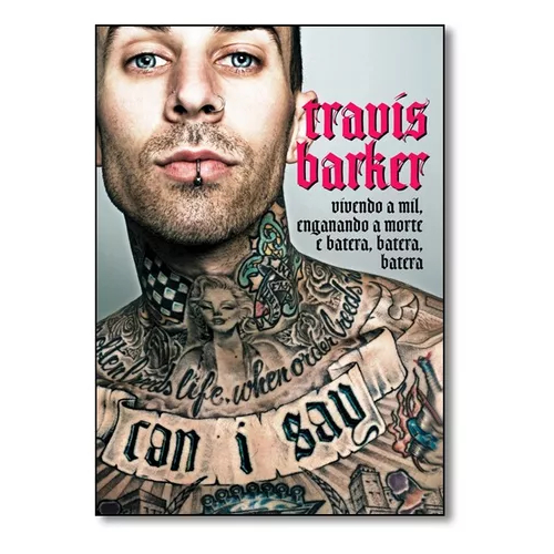 livro travis baker vivendo a mil enganando a mrte e batera (novo)