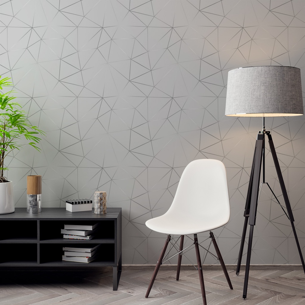 Papel de Parede Zara Cinza Adesivo Zara Storm Gray Adesivo Lavável - Pro Decor