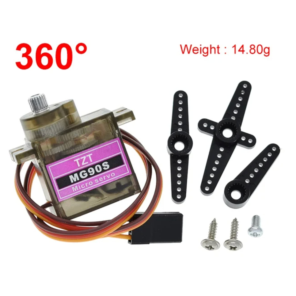 Micro Servo Motor MG90D Metal Gear 360º