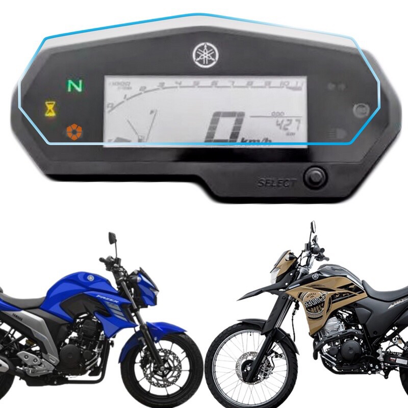 Película Vinil Adesivo p/ Painel Yamaha FZ25 LANDER250 PROTECT VINIL ADESIVO ANT-UV PROTEÇÃO VELOCÍMETRO MOTO FAZER250 XTZ250 2019/24