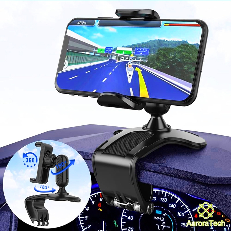 Suporte Para Celular Carro Painel 360º Ajustável Universal Gps Anti Queda Suportes Veicular