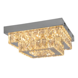 Luminária Plafon Cristal Lustre Cristal 30X30cm Troca De Cor 3 Cores em Oferta na Shopee