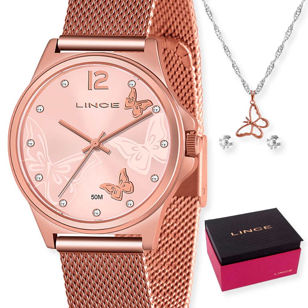 Relógio lince Feminino rose gold LRR4729L R2RX - Watches