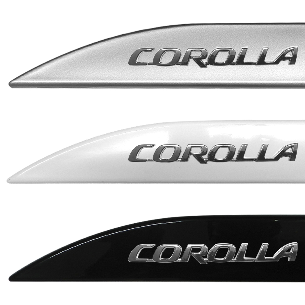 Friso Lateral Adaptável Corolla 2021 2022 2023 Escrita Cromada PROMOÇÃO em Oferta na Shopee