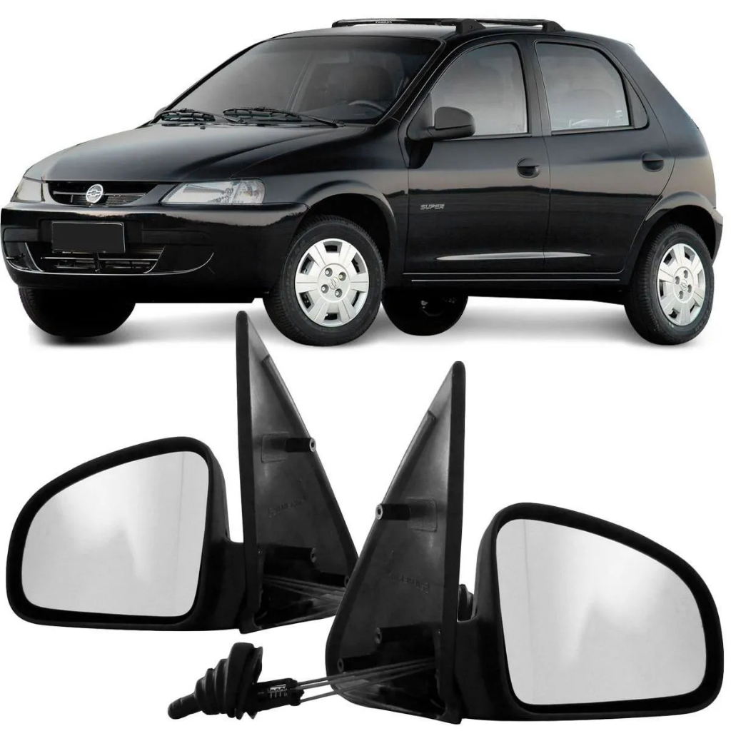 Retrovisor Celta 00/06 COM CONTROLE - PAR ou UNIDADE