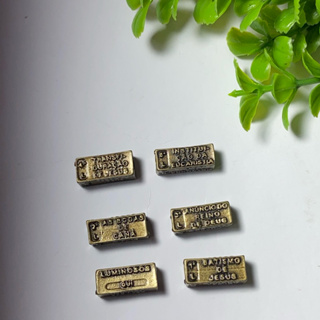 Passante Mistérios para Terço - Kit 6 Passante para Pai Nosso - Contemplações dos Mistérios Ouro Velho em Oferta na Shopee