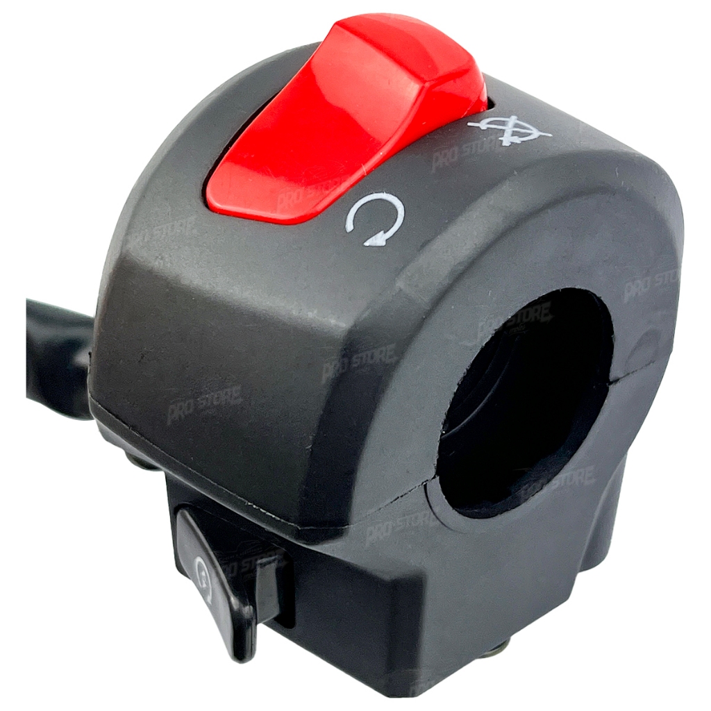 Interruptor Partida e Emergência YBR 125 2002 a 2008 / Factor 125 2009 a 2013 Partida Elétrica e Freio a Lona e Disco. — imagem 2 de 2
