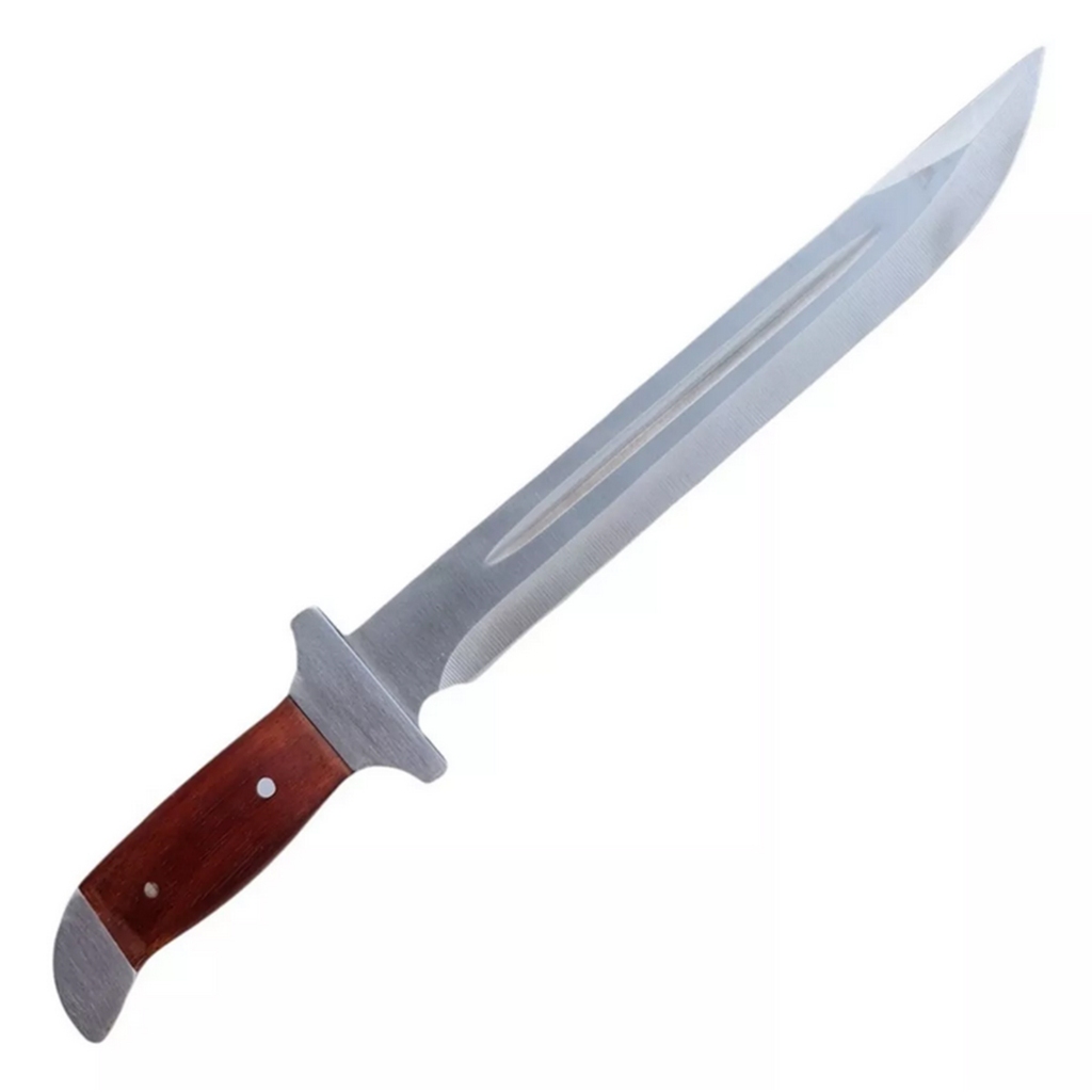 Faca Case Bowie Fulltang Bushcraft Pesca Bainha Couro