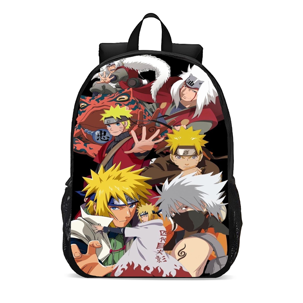 Mochila escolar juvenil infantil personagens anime mangá naruto aldeia promoção