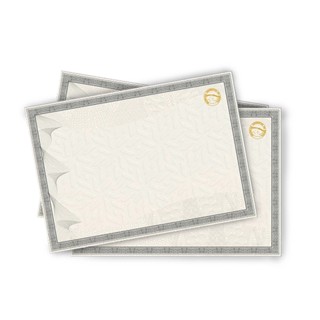 Diploma em Papel Moeda Cinza c/ Brasão Hot Stamping Dourado - 120gr - A4 em Oferta na Shopee