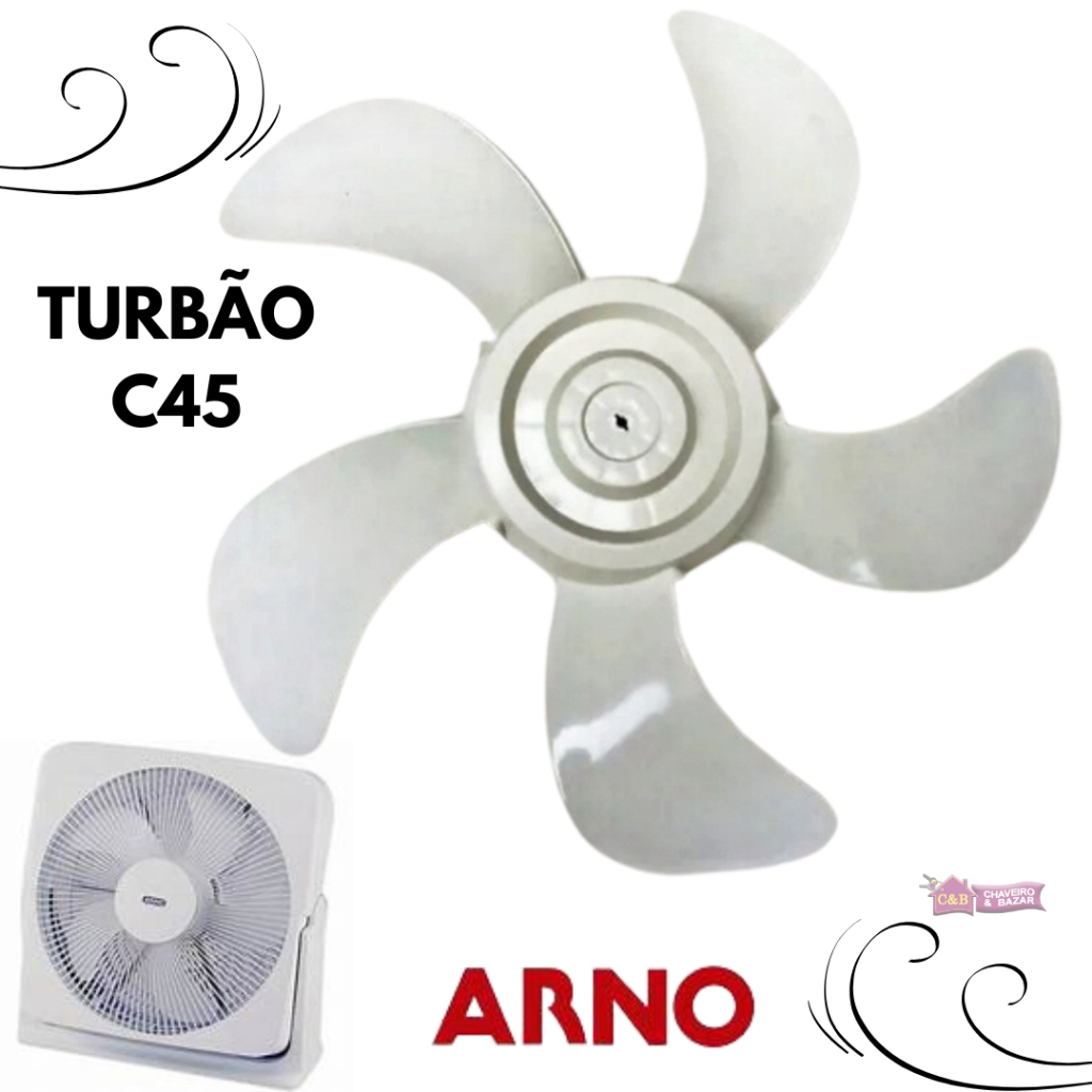 Hélice Circulador Arno Turbão C45 Branco
